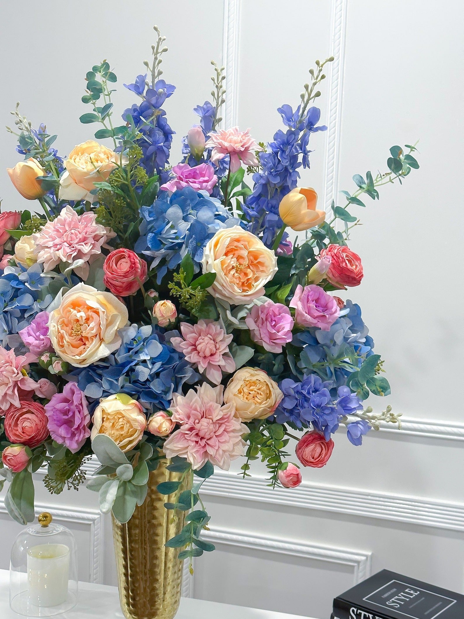 Large 40-in Luxury Real Touch Faux Arrangement - Flovery