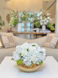 French Style Real Touch Hydrangea Rose Arrangement Detail