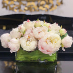 Luxury Silk Peony Artificial Flower Arrangement - Flovery