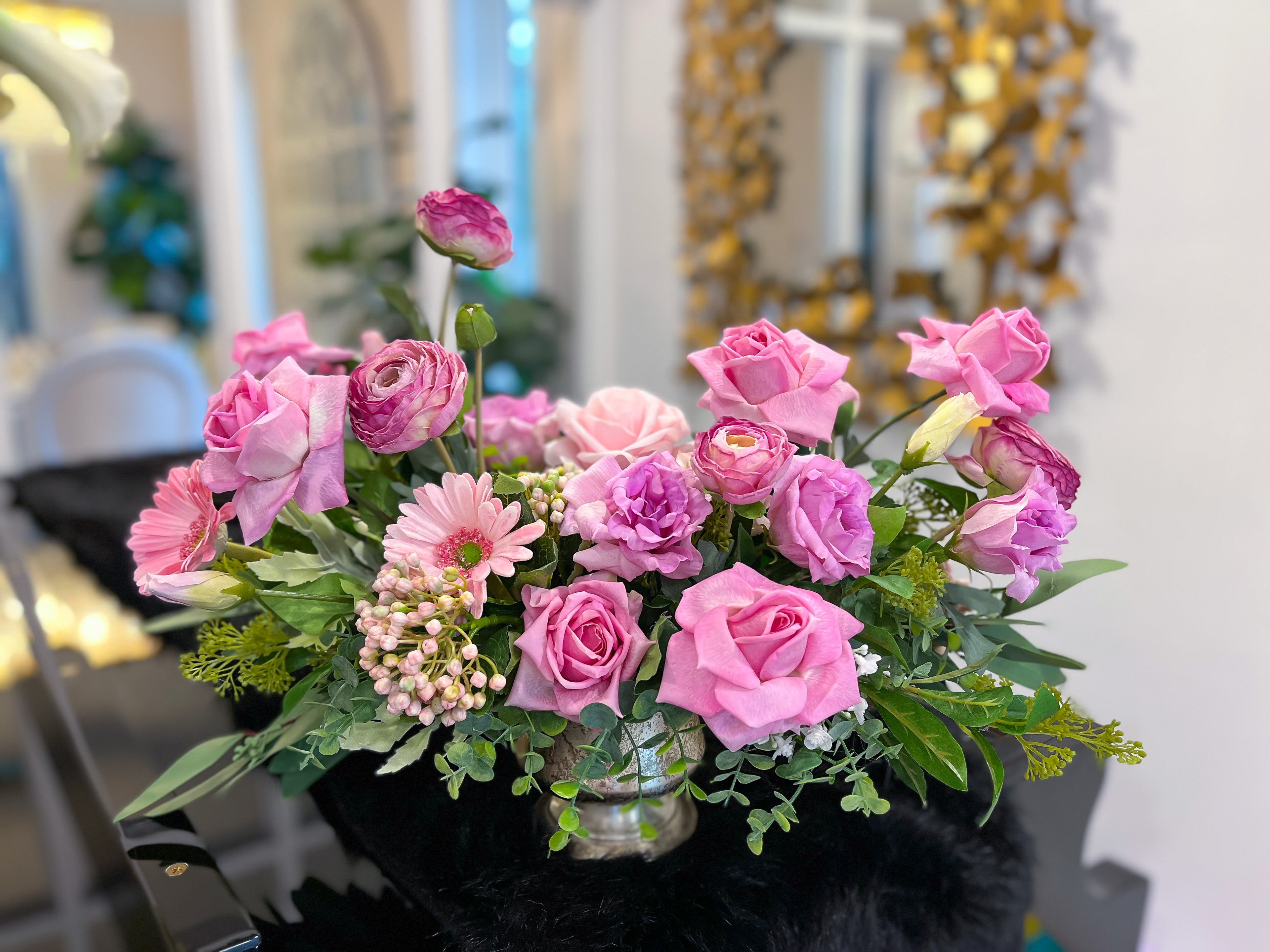 French Lavender Real Touch Floral Arrangement - Flovery