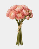 7 Silk Small Ranunculus Bouquet - Light Pink