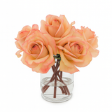 Custom Ten (10) Real Touch Rose Arrangements in Cylinder Vase