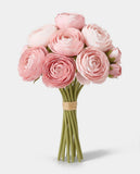 7 Silk Small Ranunculus Bouquet - Pink B