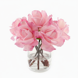 Custom Ten (10) Real Touch Rose Arrangements in Cylinder Vase