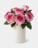 7 Real Touch Rose Bundle - Pink