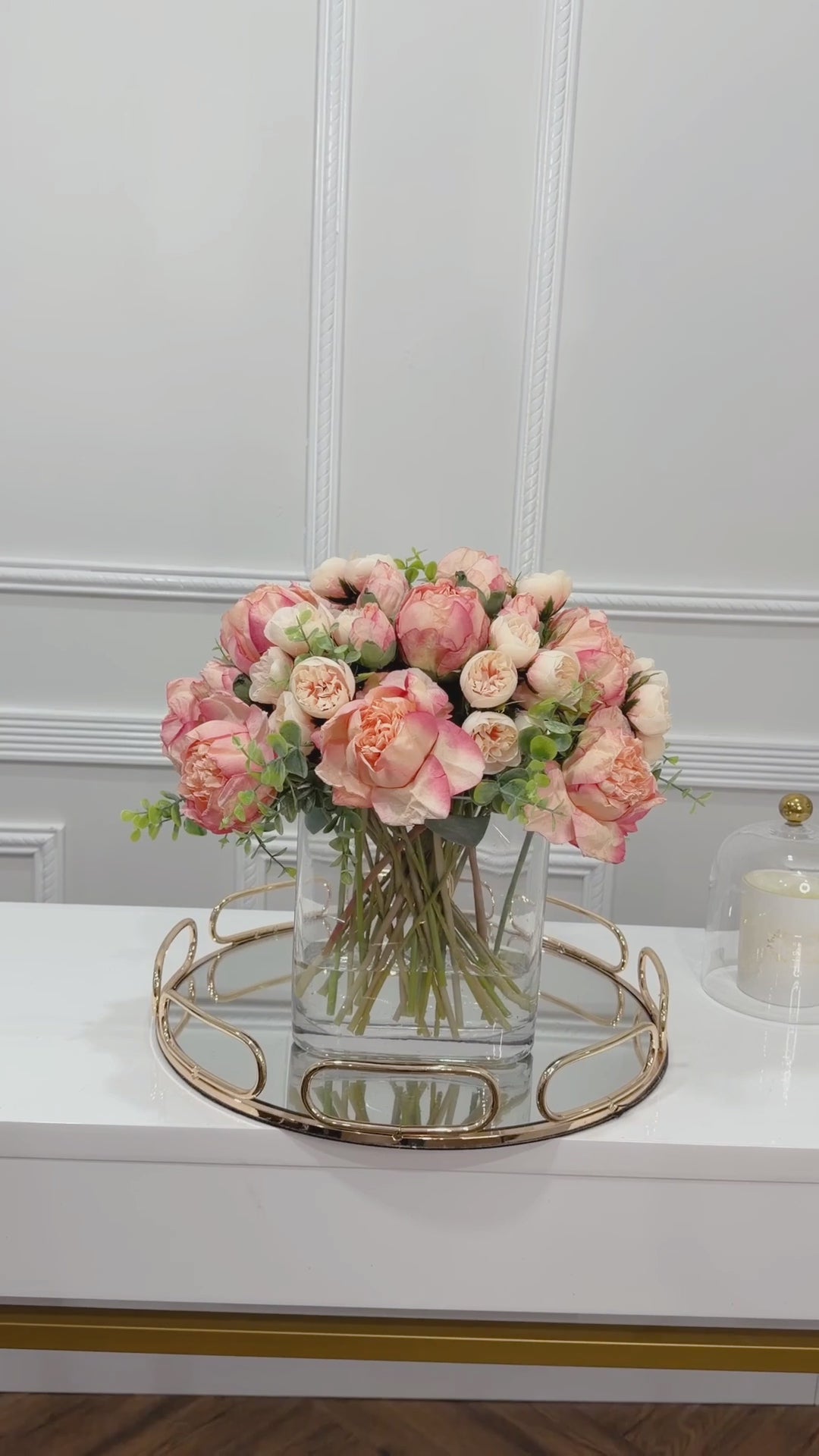 Pink Premium Finest Artificial Peony Arrangement