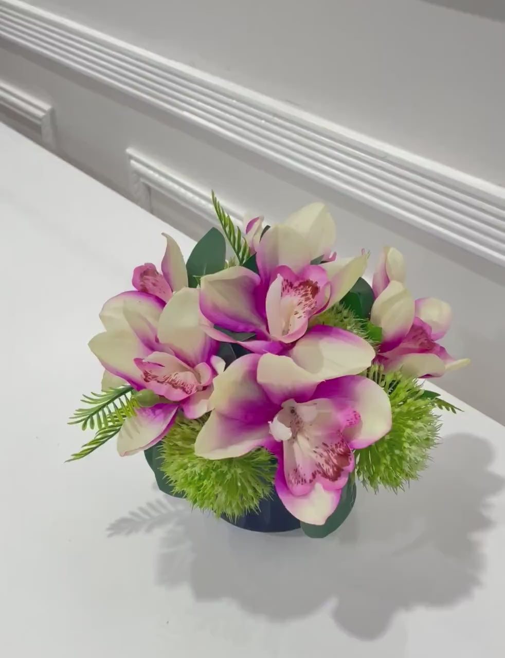 Real Touch Purple Orchid Arrangement