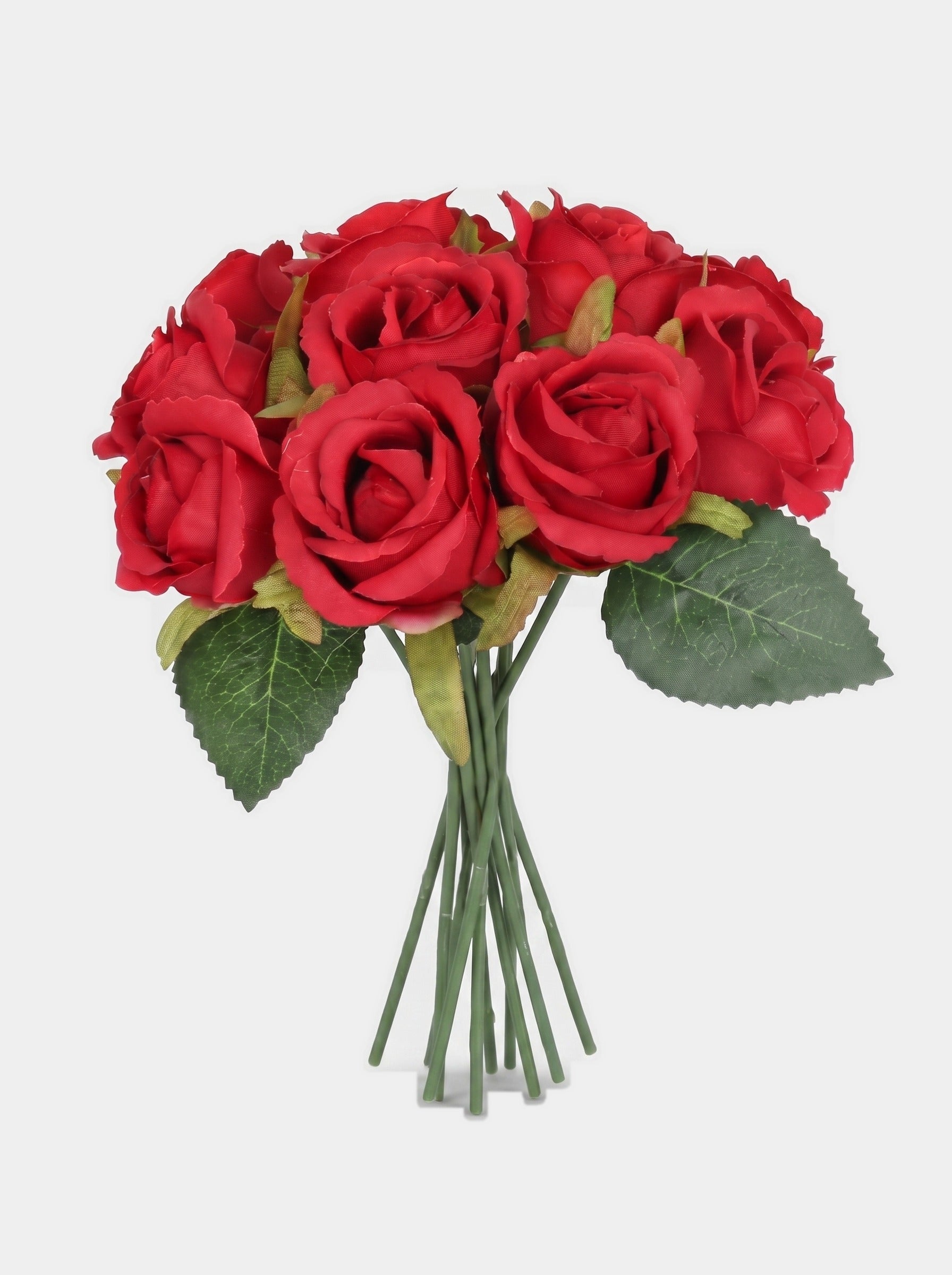 9 Stems Silk Small Rose Bouquet Secondary image