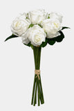 7-Stem Real Touch Garden Rose Bouquet - White