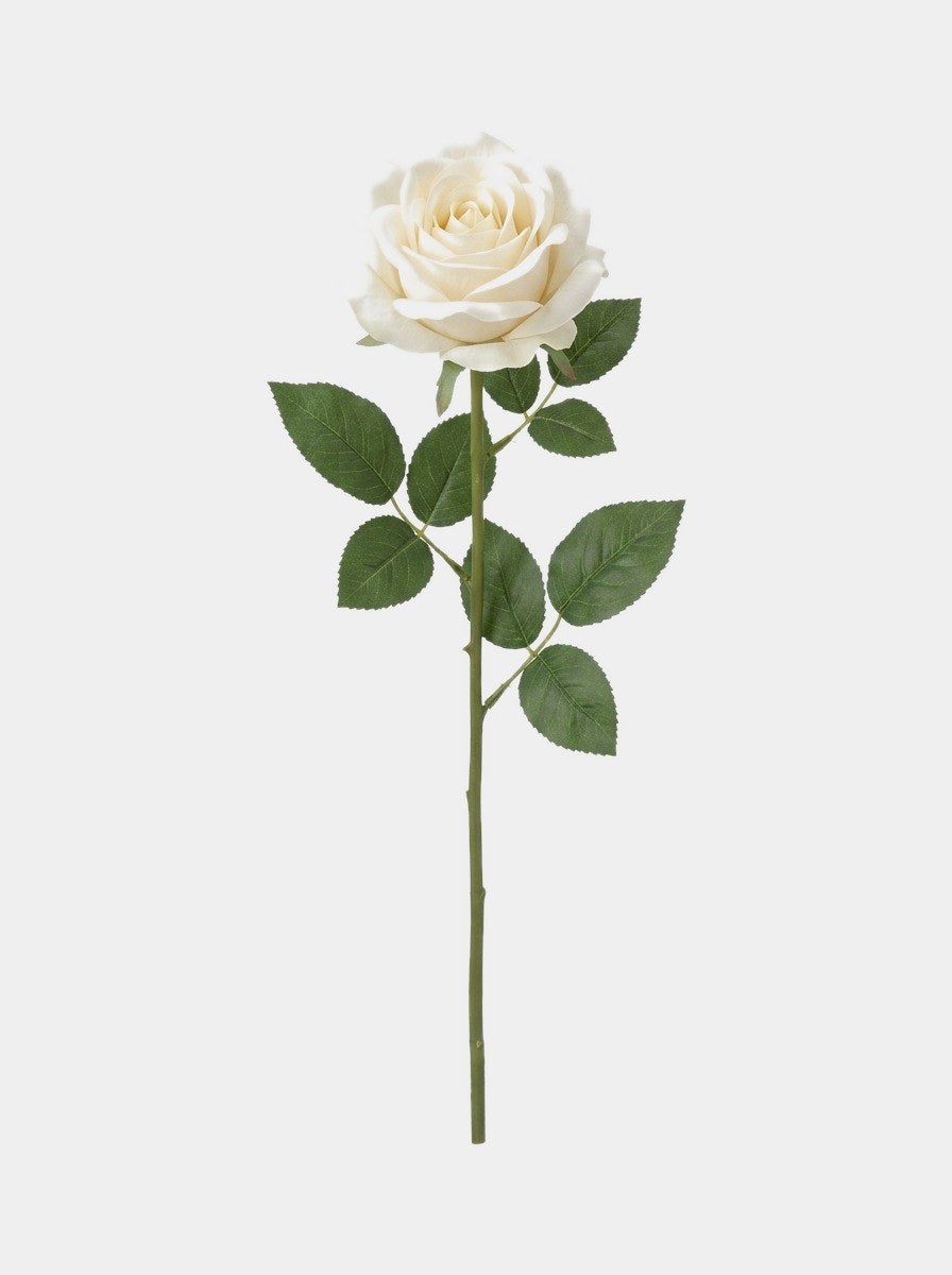 7 Real Touch Rose Bundle - White
