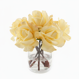 Custom Ten (10) Real Touch Rose Arrangements in Cylinder Vase