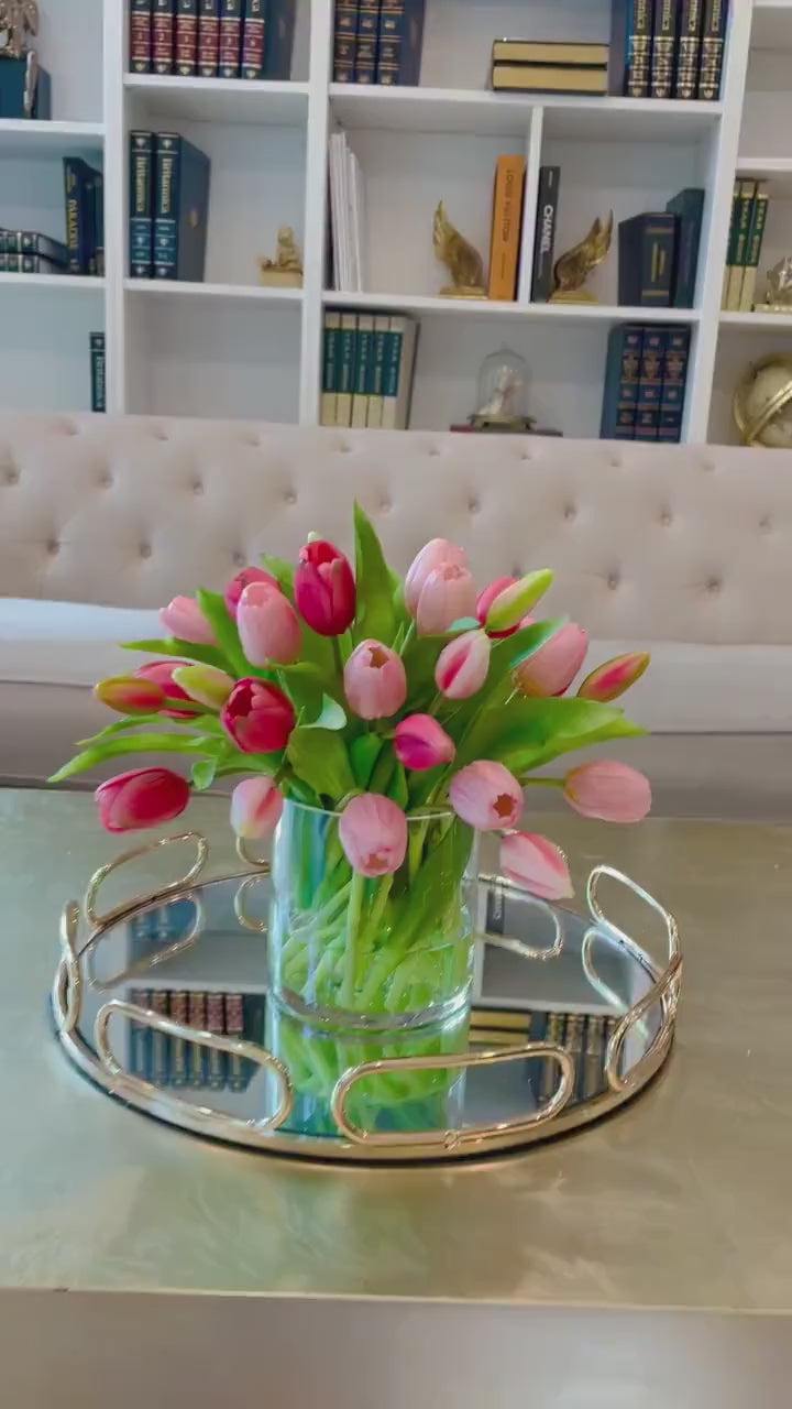 Real Touch Tulip Field Arrangement