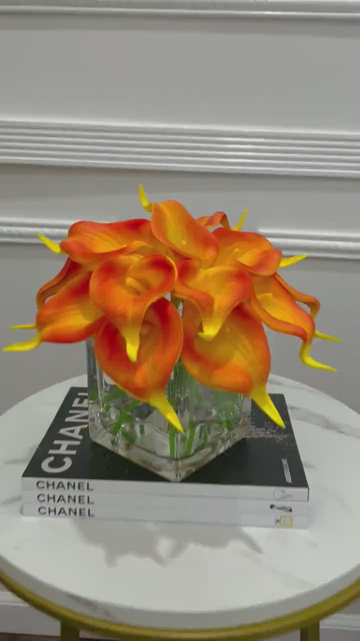 Real Touch Calla Lily Modern Arrangement