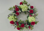 Real Touch Roses Traditional Grapevine Holiday Wreath