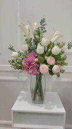 Real Touch Calla Lilies Tulips Tall French Centerpiece
