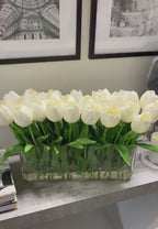 17-in Modern Long Real Touch Tulips Arrangement