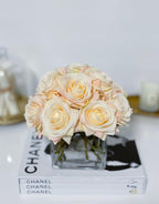 12 Real Touch Roses Arrangement - Flovery