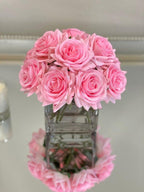 12 Real Touch Roses Arrangement - Flovery