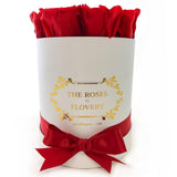 Small Signature Round Box Eternity Roses - Flovery