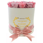 Medium Signature Round Box Eternity Roses - Flovery