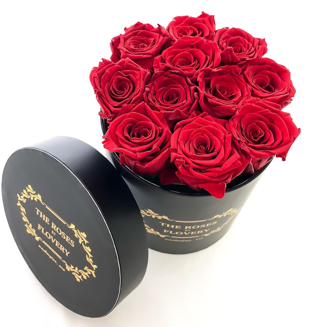 Small Signature Round Box Eternity Roses Secondary image