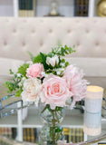 Real Touch Pastel Peony Rose Arrangement - Flovery