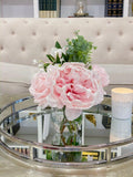 Real Touch Pastel Peony Rose Arrangement - Flovery