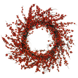 30-in Rosehip Berry Wreath Red