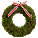 16.5-in Moss Wreath  Green