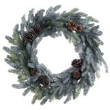 32" Pine Wreath With Pine Cone Brown Green