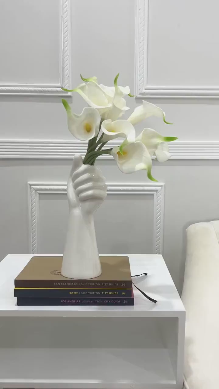 10 Stems of Real Touch Calla Lily Bouquet