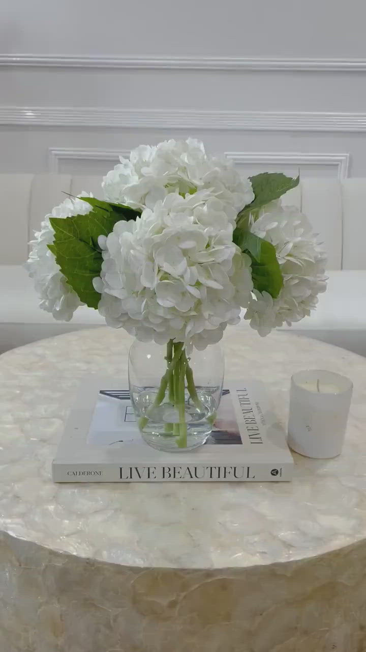 Tall French Hydrangea Flower Arrangement