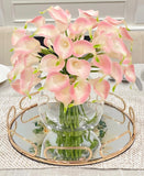 Real Touch Calla Lily Centerpiece in Glass Vase