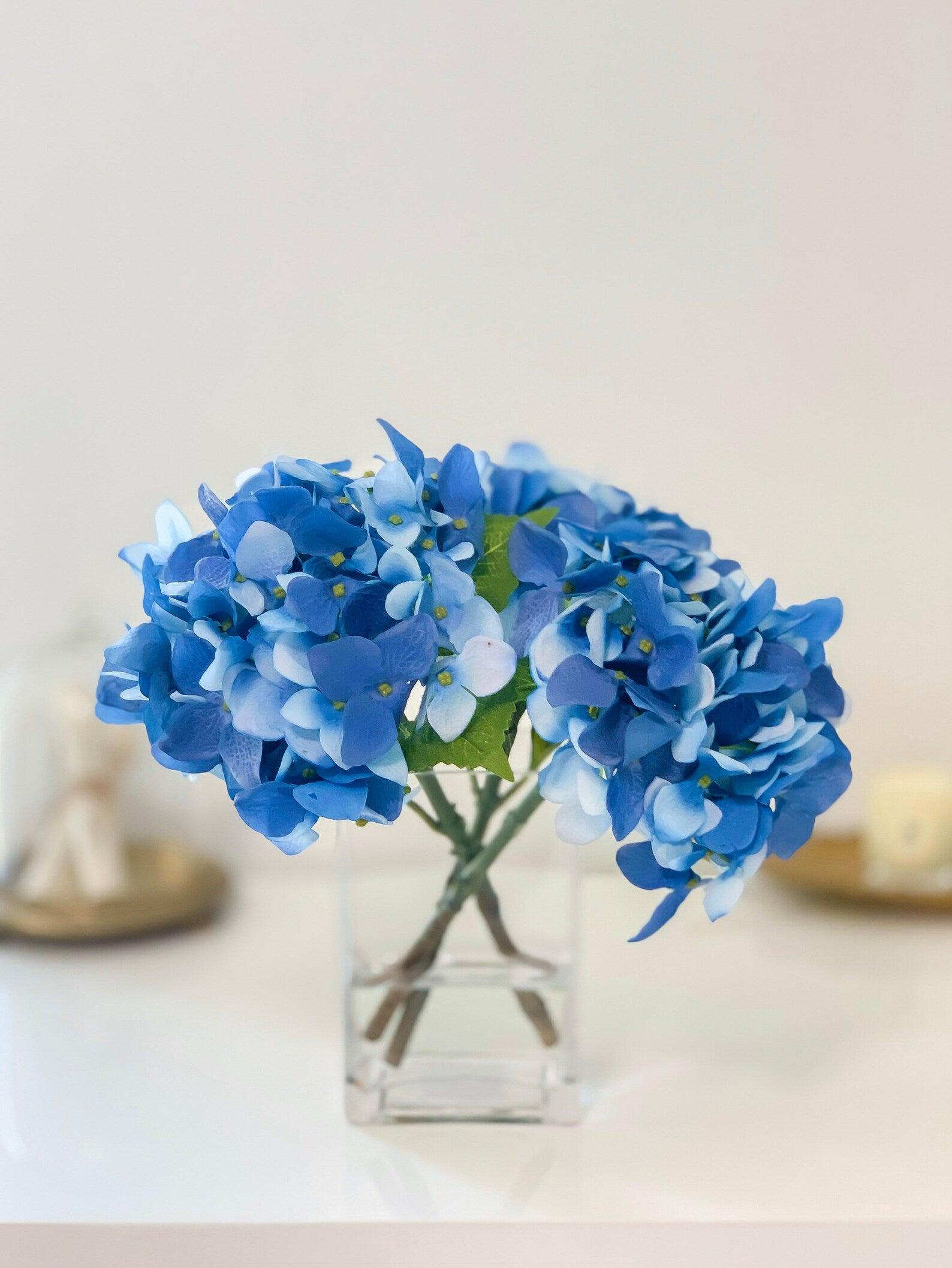 12-in Tall Blue Hydrangea Arrangement Secondary image