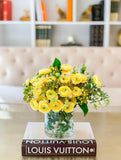 Yellow Artificial Ranunculus Arrangement - Flovery