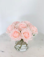 Real Touch Roses Arrangement Candleholder Vase - Flovery