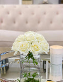 12 Real Touch Roses Arrangement - Flovery