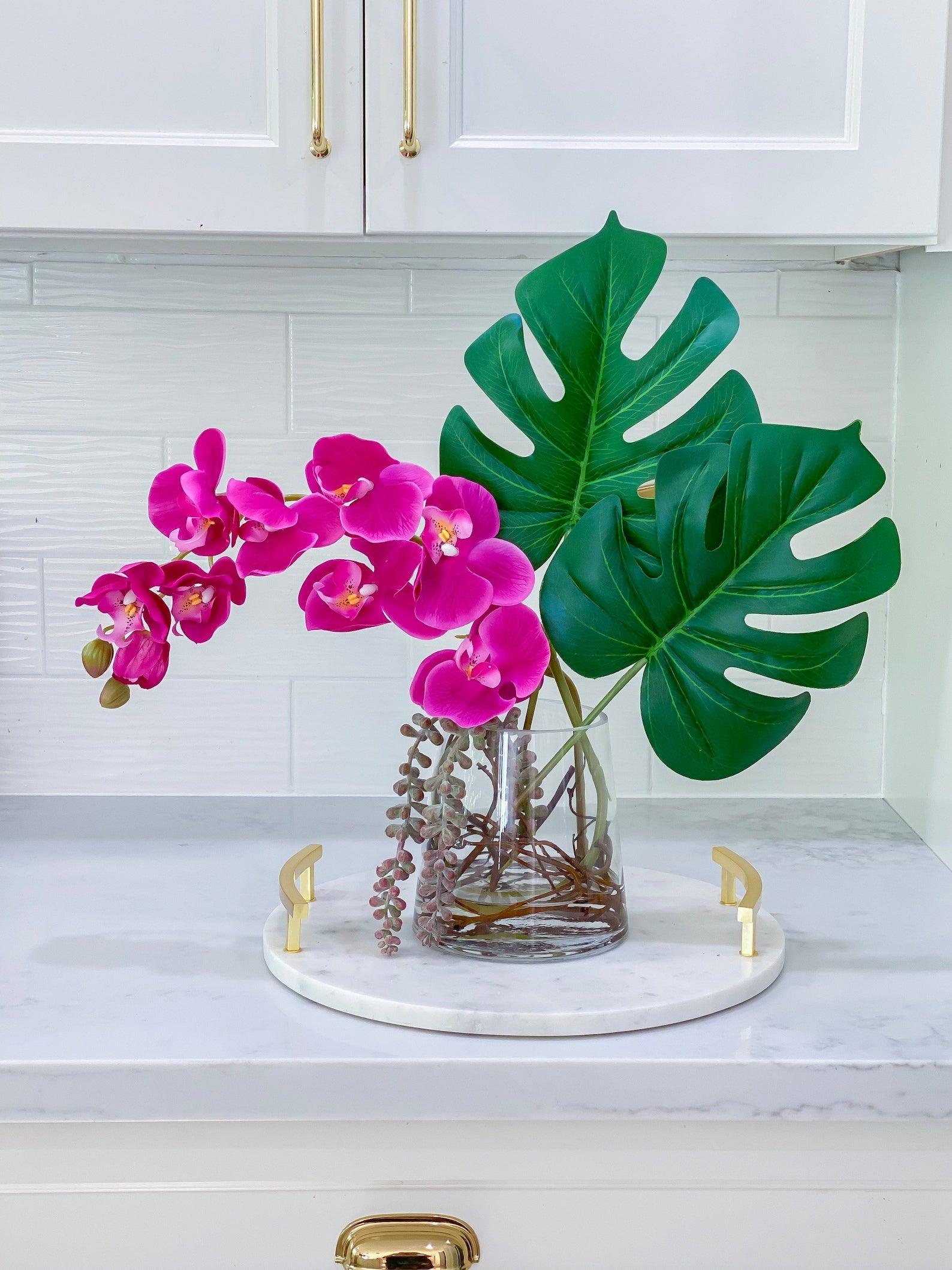 20” Large Real Touch Orchid Arrangement - Flovery