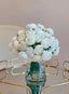 Silk Rose Peony Arrangement in Modern Vase - Flovery