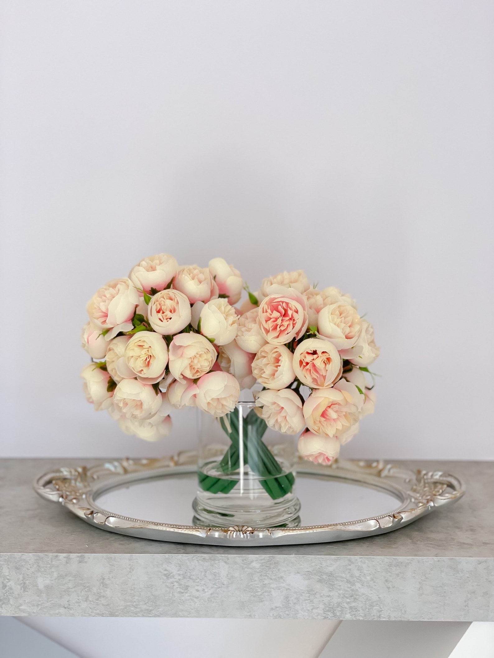 Two Bouquets Artificial Peony Arrangement