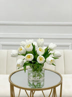 Spring White Tulip Medium Arrangement - Flovery