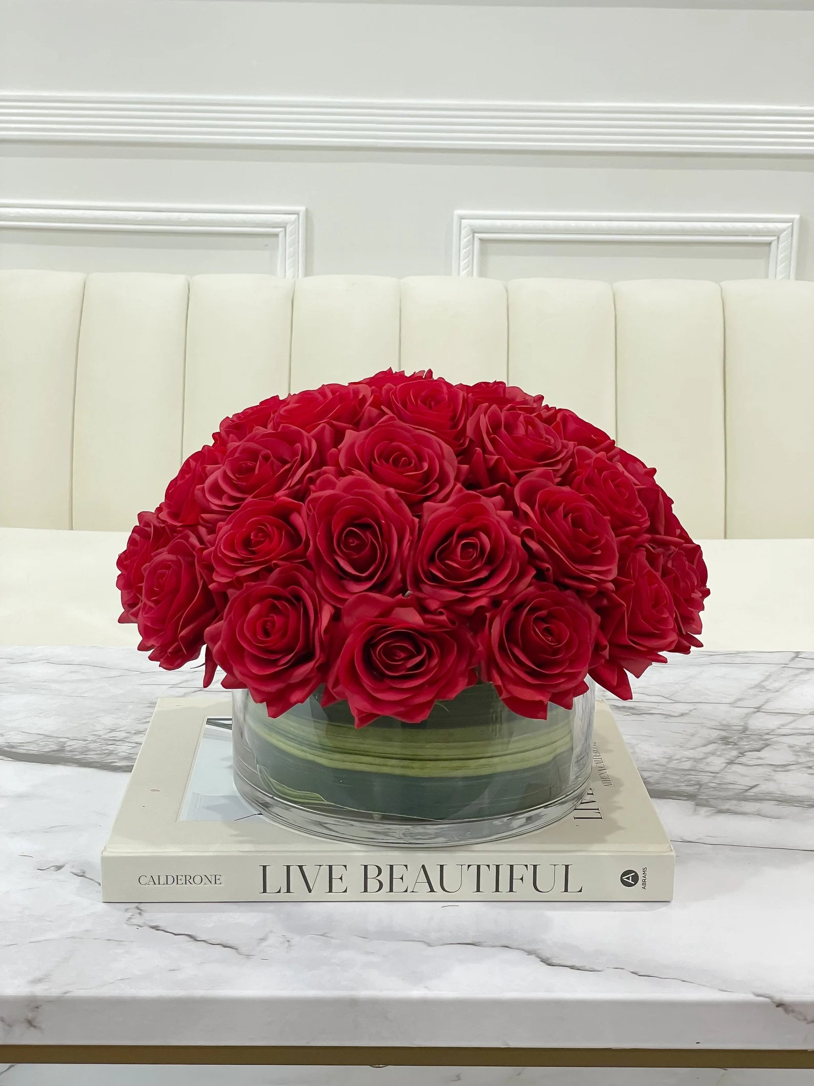 Large Dome Rose Centerpiece – Flovery