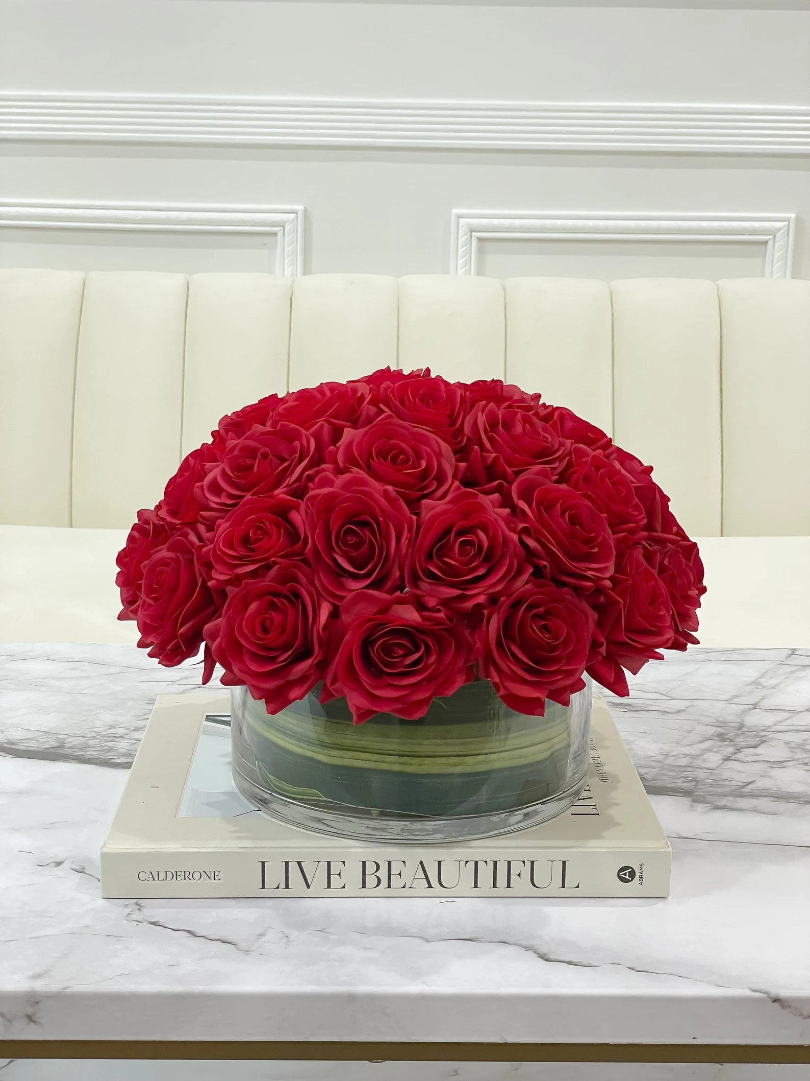 Large Dome Rose Centerpiece - Flovery