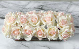 Modern Long Cream Real Touch Roses Arrangement - Flovery