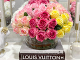 X-Large Exclusive Multicolor Roses Dome Arrangement - Flovery