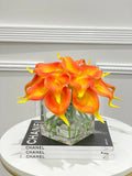 Real Touch Calla Lily Modern Arrangement - Flovery