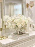 White XX-Large Exclusive Real Touch Centerpiece Arrangement - Flovery