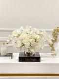 White XX-Large Exclusive Real Touch Centerpiece Arrangement - Flovery