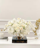 White XX-Large Exclusive Real Touch Centerpiece Arrangement - Flovery