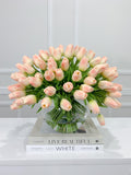 Large 100 Real Touch Tulips Arrangement - Flovery